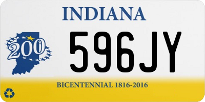 IN license plate 596JY