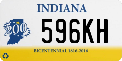 IN license plate 596KH