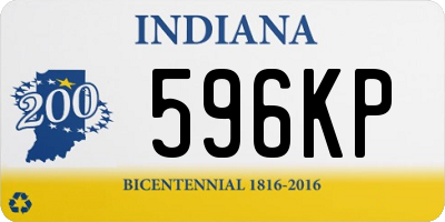 IN license plate 596KP