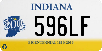 IN license plate 596LF