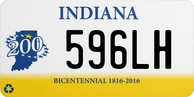 IN license plate 596LH