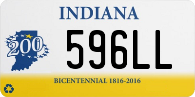 IN license plate 596LL