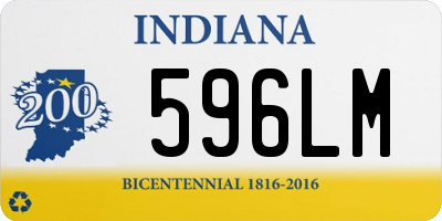 IN license plate 596LM