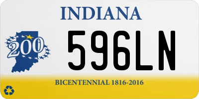 IN license plate 596LN