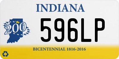 IN license plate 596LP