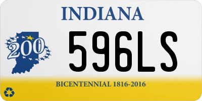 IN license plate 596LS