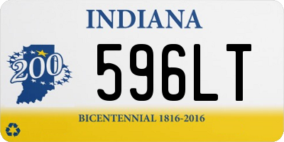 IN license plate 596LT