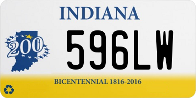 IN license plate 596LW