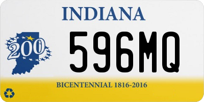 IN license plate 596MQ