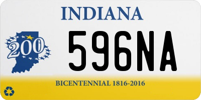 IN license plate 596NA
