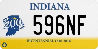 IN license plate 596NF