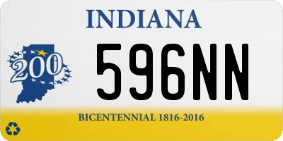 IN license plate 596NN