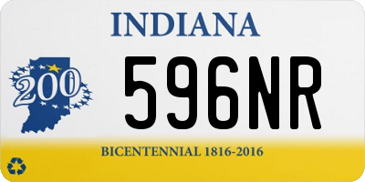 IN license plate 596NR