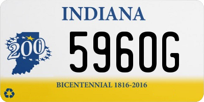 IN license plate 596OG