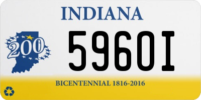 IN license plate 596OI