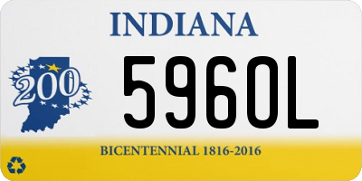 IN license plate 596OL