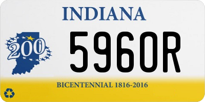 IN license plate 596OR