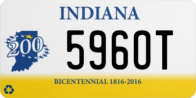 IN license plate 596OT