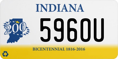 IN license plate 596OU