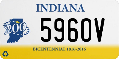 IN license plate 596OV