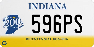 IN license plate 596PS