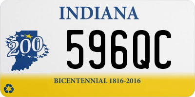 IN license plate 596QC
