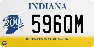 IN license plate 596QM