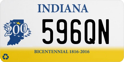 IN license plate 596QN