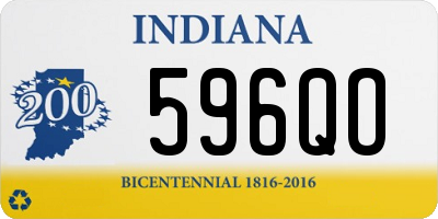 IN license plate 596QO