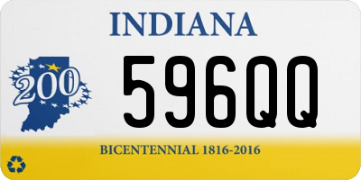 IN license plate 596QQ