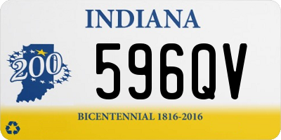 IN license plate 596QV