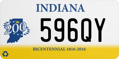IN license plate 596QY