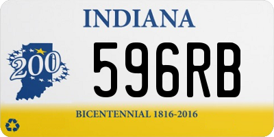 IN license plate 596RB