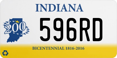 IN license plate 596RD