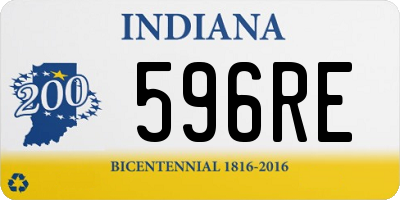 IN license plate 596RE