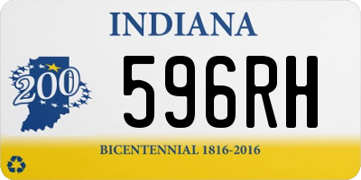 IN license plate 596RH