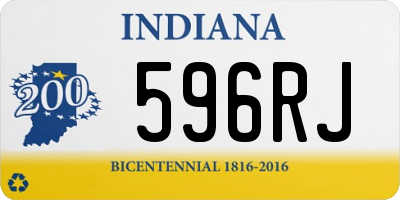 IN license plate 596RJ