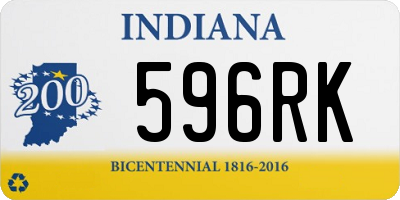 IN license plate 596RK