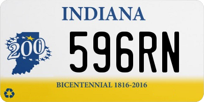 IN license plate 596RN