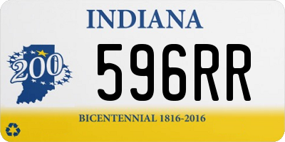 IN license plate 596RR