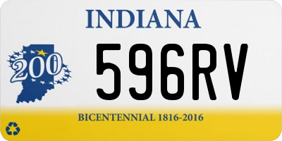 IN license plate 596RV