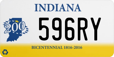 IN license plate 596RY