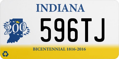 IN license plate 596TJ