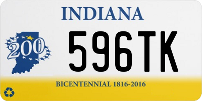 IN license plate 596TK