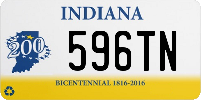 IN license plate 596TN