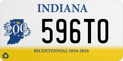 IN license plate 596TO