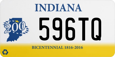 IN license plate 596TQ
