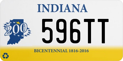 IN license plate 596TT