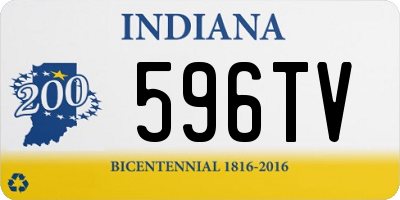 IN license plate 596TV