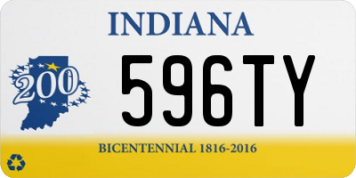 IN license plate 596TY